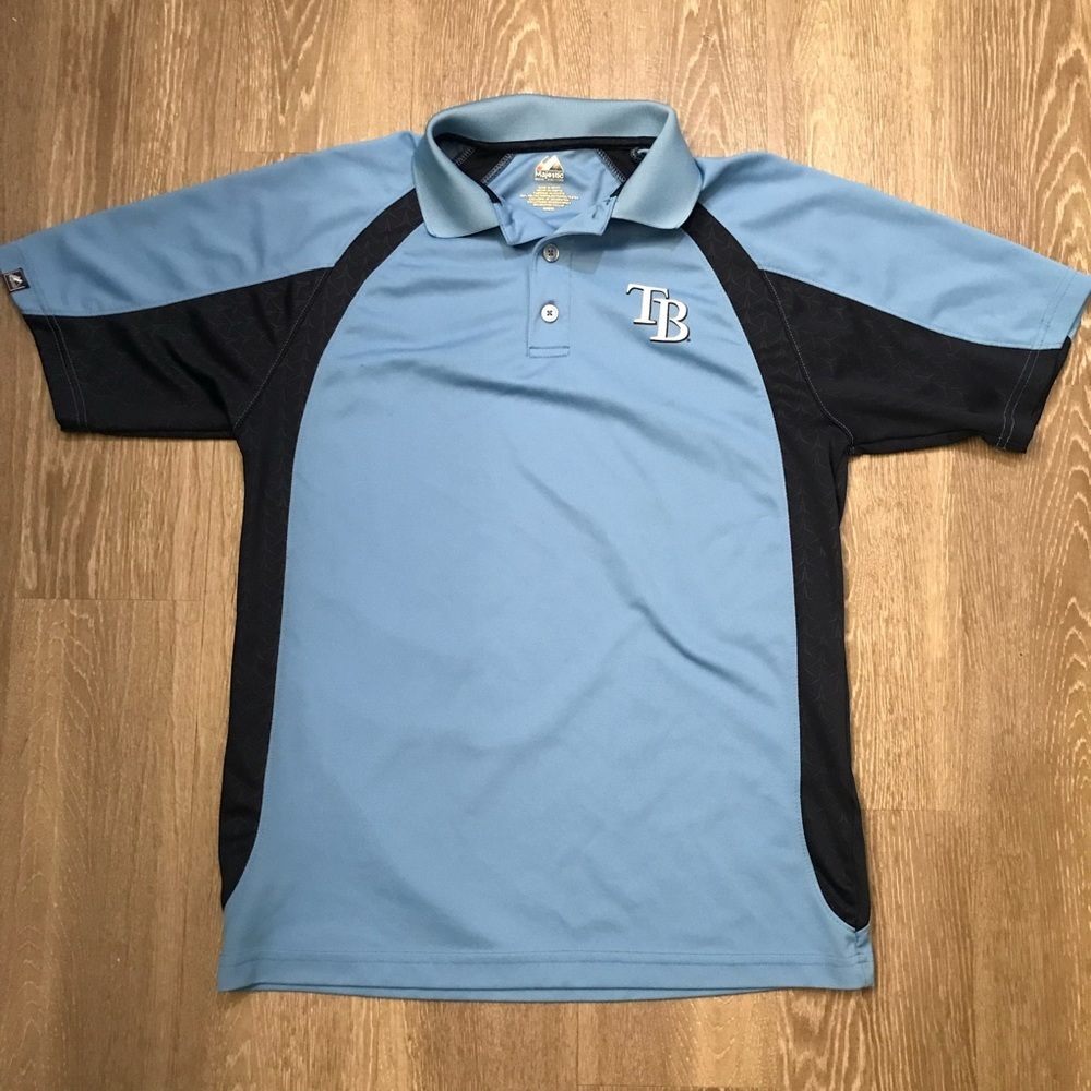 Tampa Bay Rays Majestic Polo Shirt Men’s‎ Size Medium​